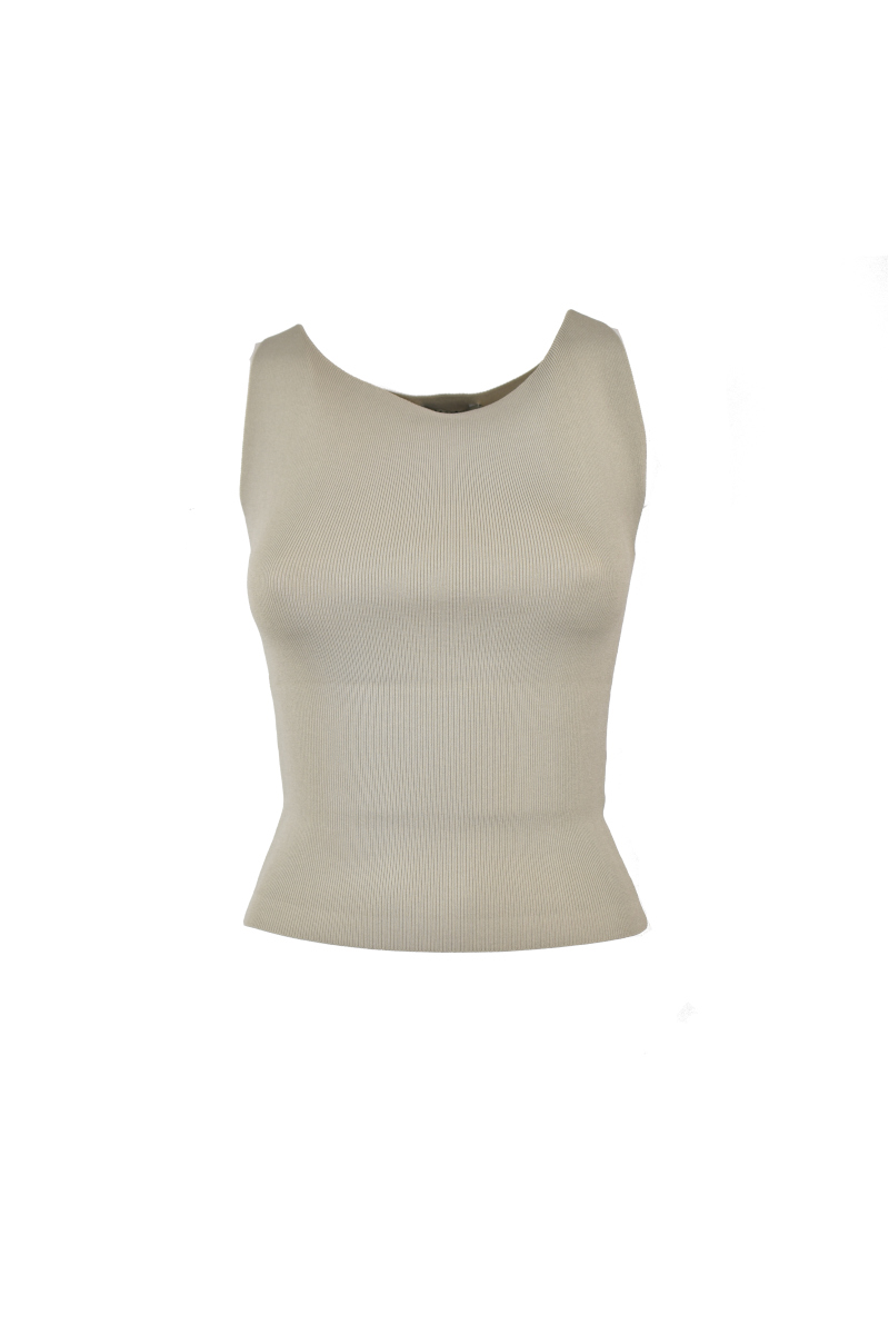 ABBIGLIAMENTO - BEIGE - Top smanicato