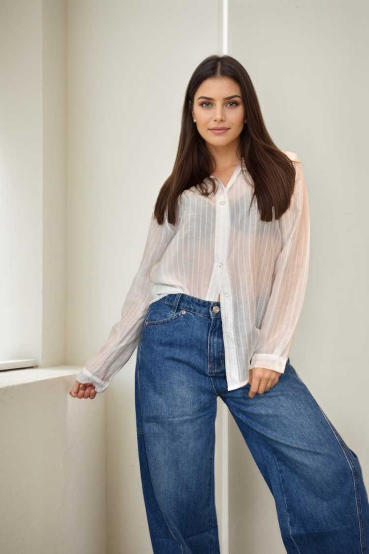 Camicia a righe