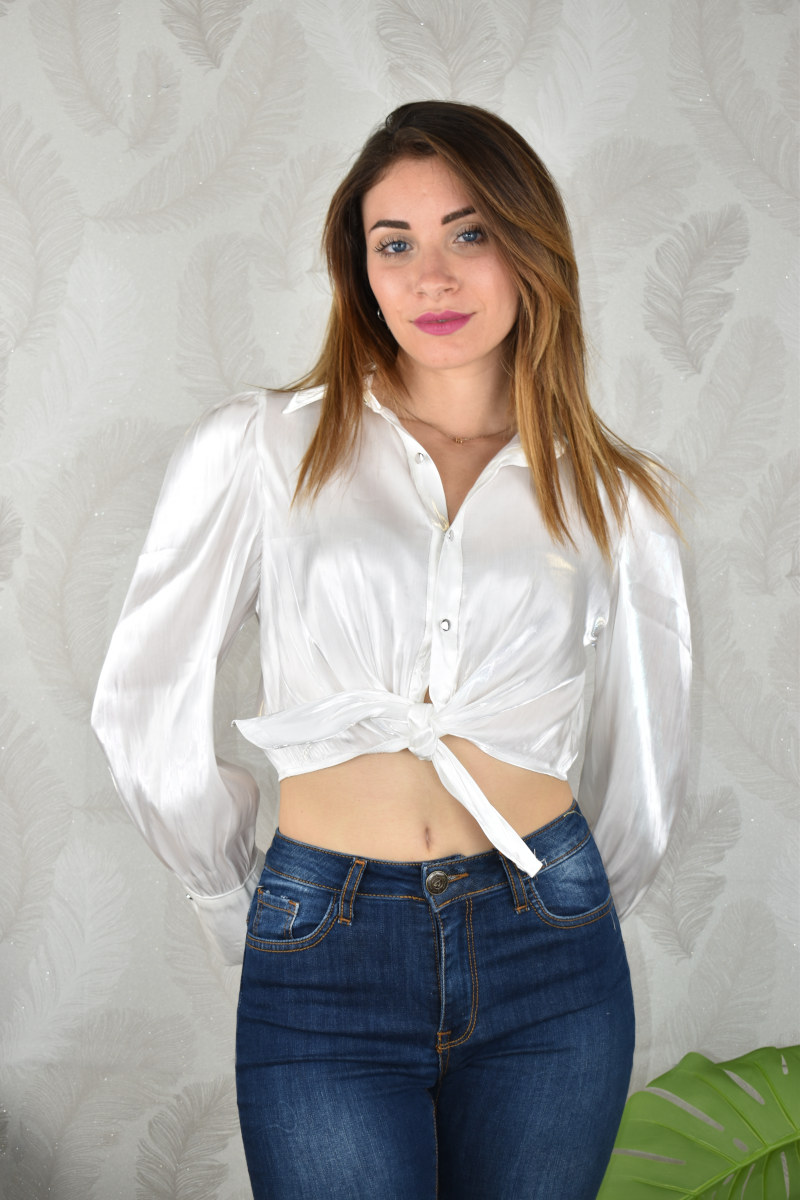 Camicia discount con nodo