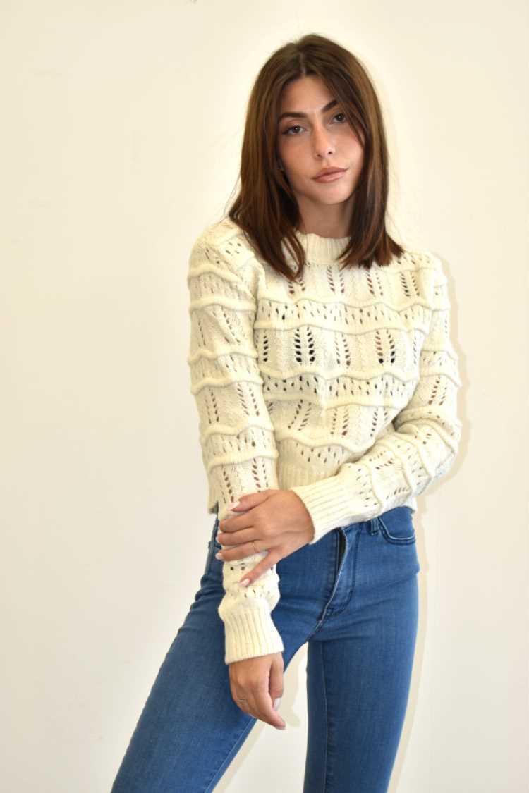 Maglione traforato