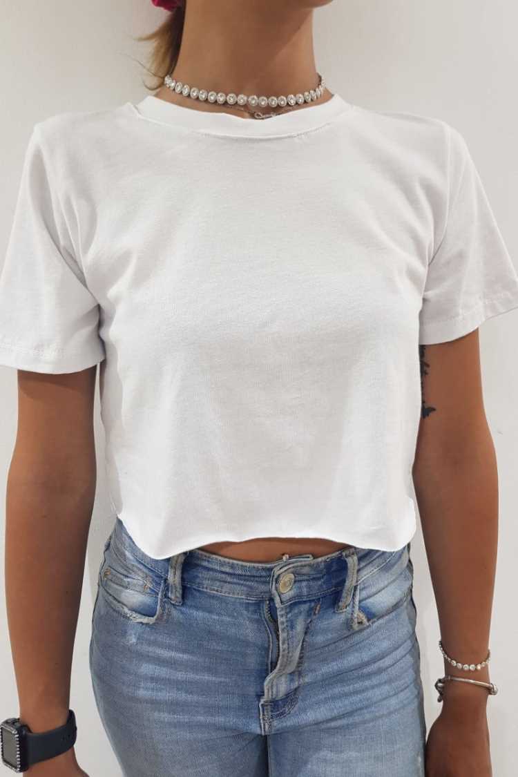 T-shirt in viscosa