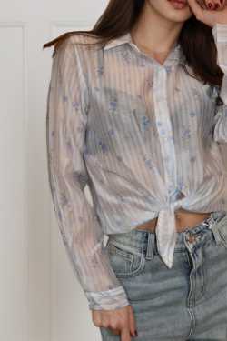 ABBIGLIAMENTO - Camicia a righe floreale