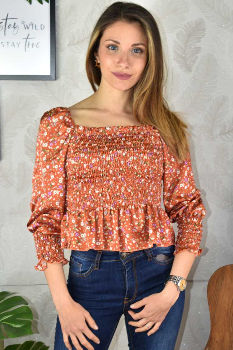 Maglia a fiori