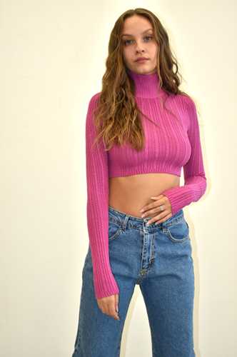 ABBIGLIAMENTO - Crop collo alto