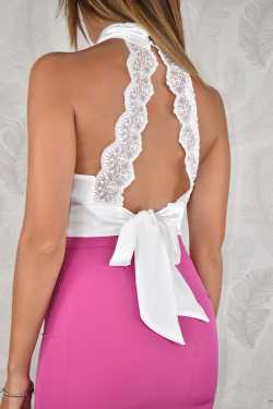 ABBIGLIAMENTO - Crop top simil raso