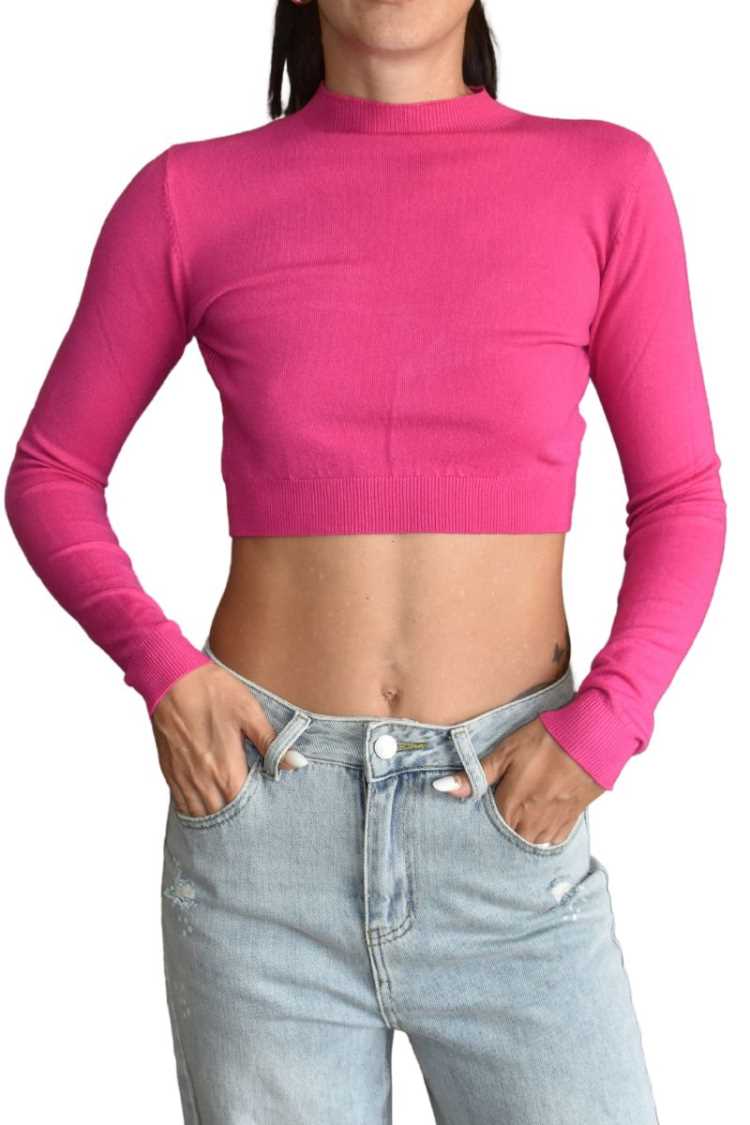 Maglia con trama laterale