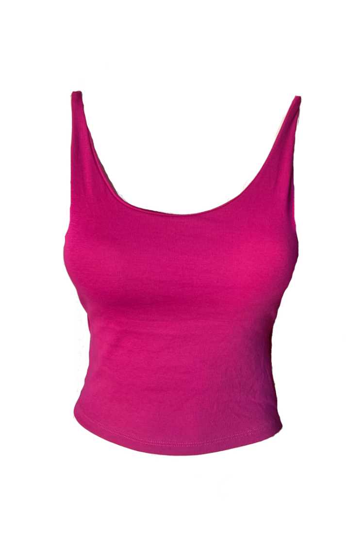 Top crop con coppe