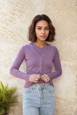 ABBIGLIAMENTO - Giacchino semplice scollo a V