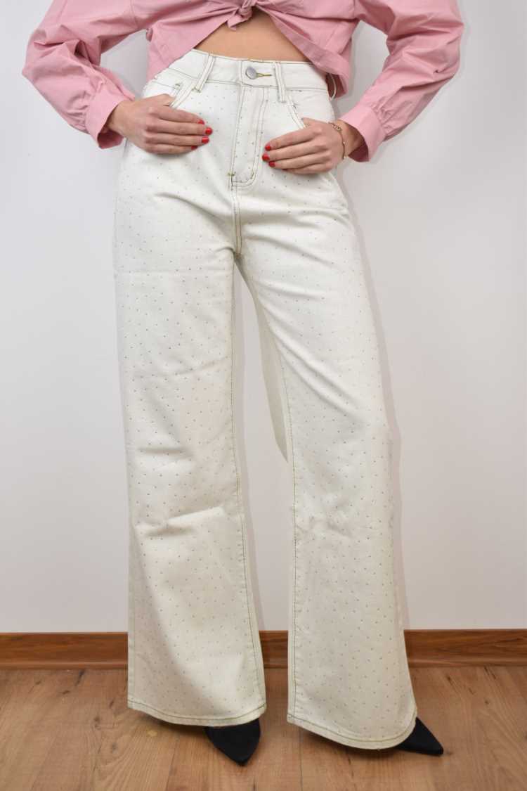 Jeans con strass