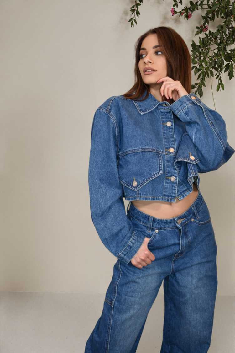 Giubbino over crop completo Silvia