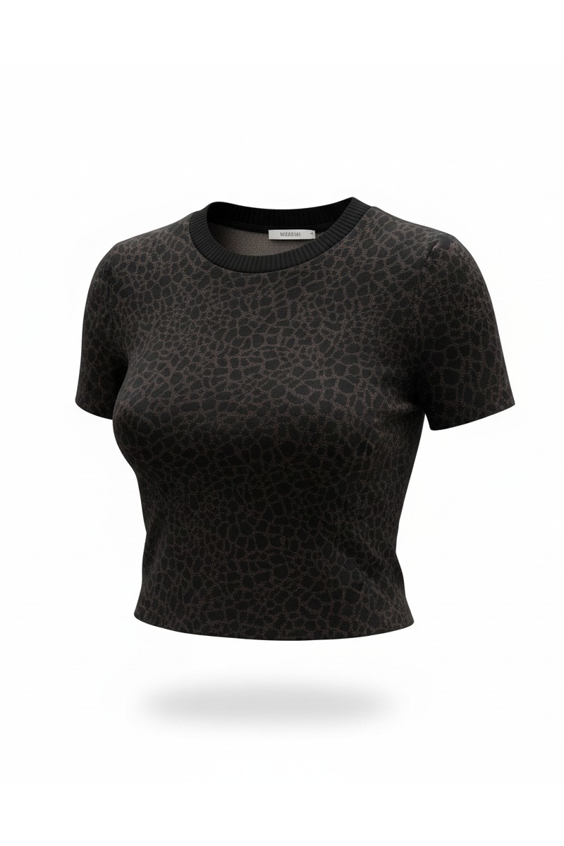 ABBIGLIAMENTO - Maglia elasticizzata maculata