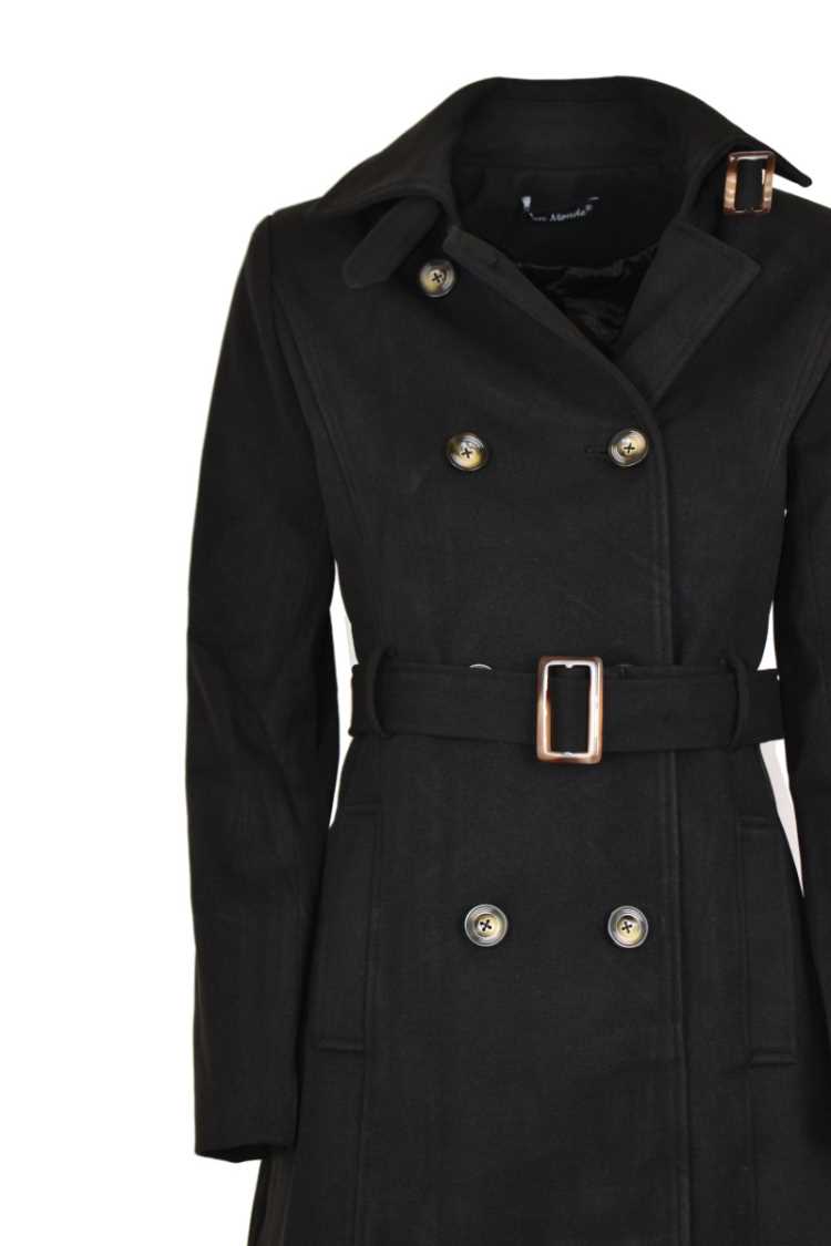 Cappotto con cintura