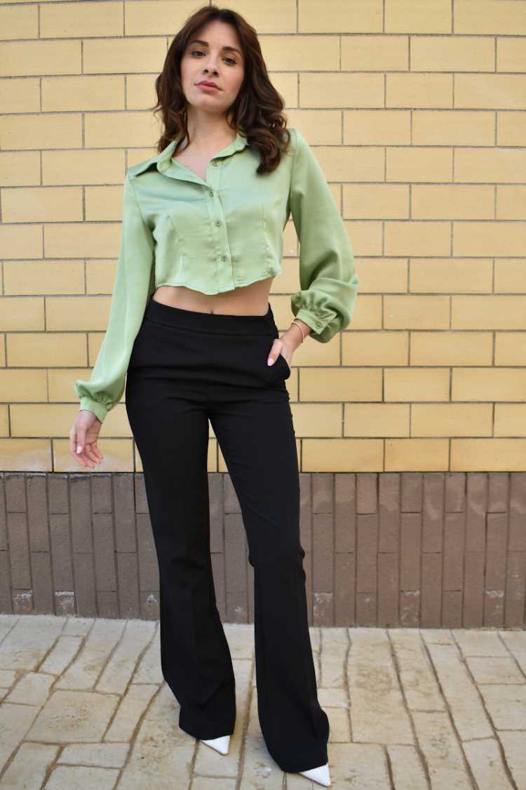 Pantalone a zampa completo Magnolia