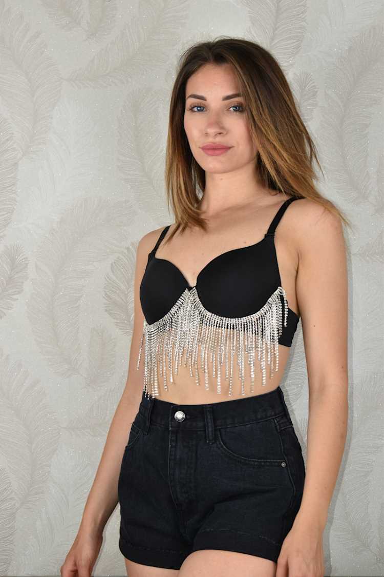 Top con strass