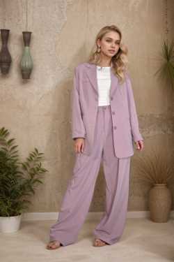 ABBIGLIAMENTO - ROSA - Giacca gessata completo Lara