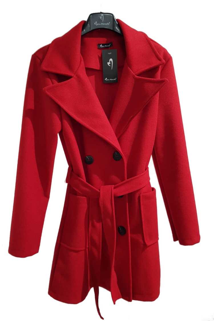 Cappotto con cintura