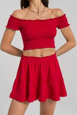 ABBIGLIAMENTO - T-shirt crop filzata