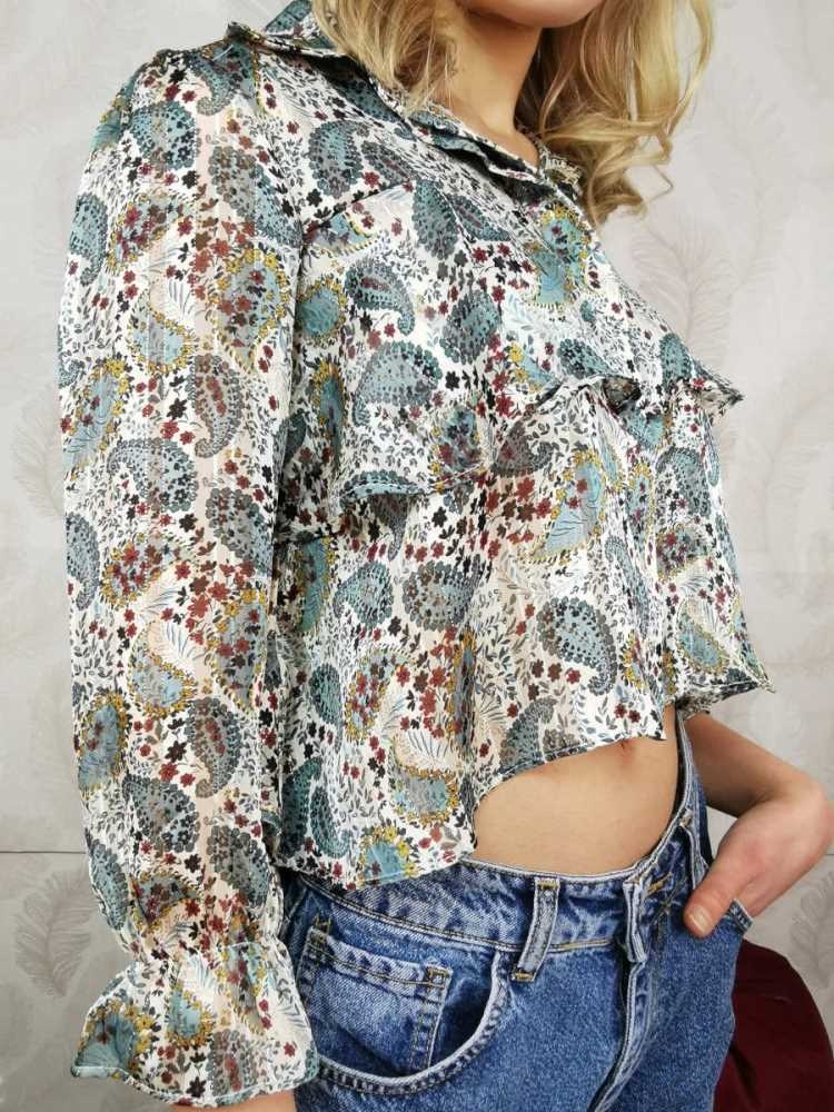 Camicia con volant